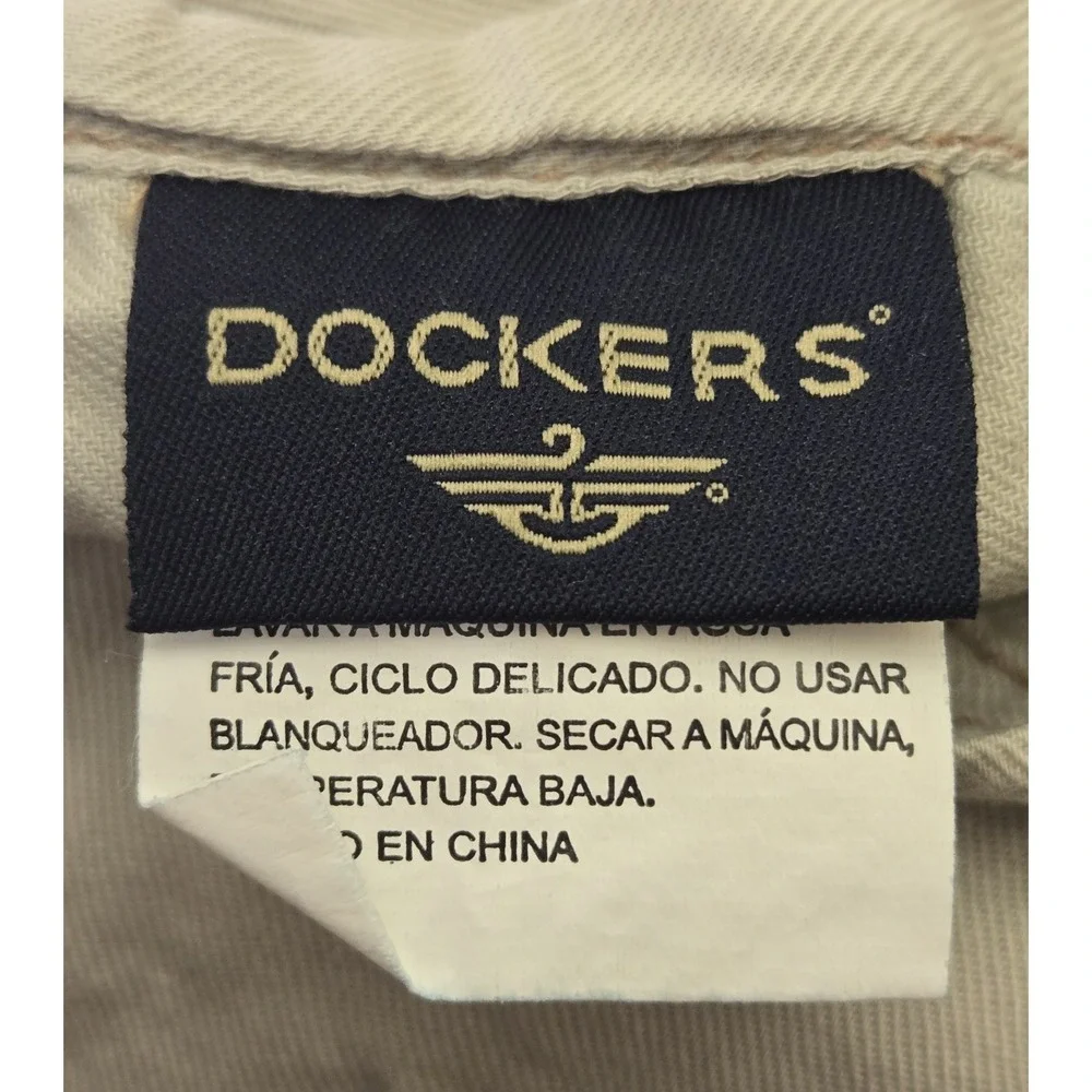 Vintage Dockers Home Denim King Size Pillow Shams Blue Jean Bedding Pair Set/2